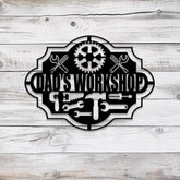 Custom Workshop Metal Sign with Led Light Personalized Garage Signs Metal Garage Signs Custom Garage Hanging Sign Wall